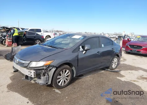 2012 Honda Civic Ex z USA, uszkodzony, nr VIN 19XFB2F82CE083309